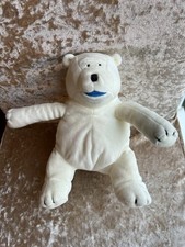 Birds Eye Polar Bear 7” Soft Plush Toy White Surface Washable Ideal For all Ages