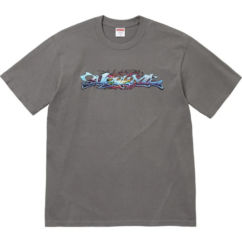 Supreme tag tee charcoal - supreme,
