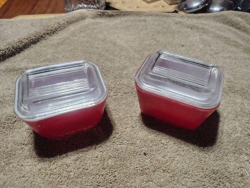 Vintage red pyrex 501c - 2,