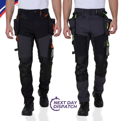 Mens cargo work - trousers, slim
