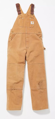 Carhartt brown work bib - carhartt,