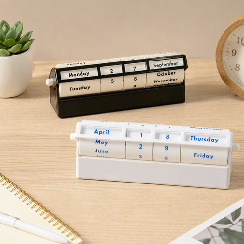 Wheel manual desk calendar - wheel,