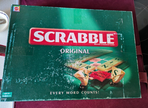 Mattel scrabble original - scrabble,