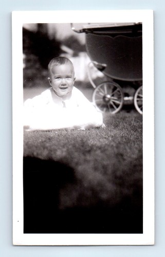 Old vintage photo toddler boy - old,