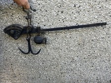 Antique Wrought Iron sliding Steelyard Butchers Scales With Hook Heavy Duty