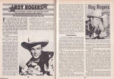 ROY ROGERS : COLLECTABLE BOOKS AND COMICS. THIS IS AN ORIGINAL ARTICLE SEPARATED