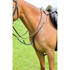 Kincade Classic 3 Point Breastplate With Running Martingale - Black or Brown