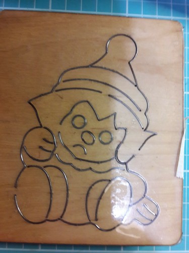 Wooden cutting dies clown doll - dies,