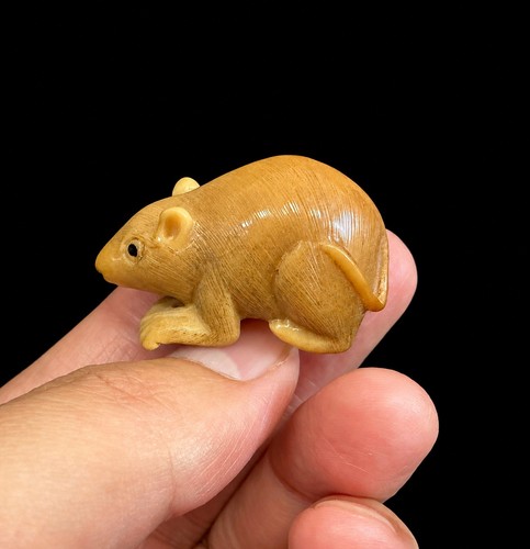 Japanese hand carved - tagua, nut