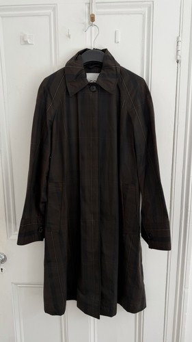 Cos checked waxed cotton - checked,