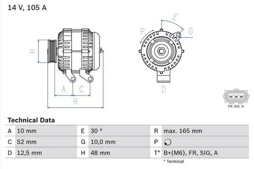 Alternator with multi belt - alternator, multi-belt