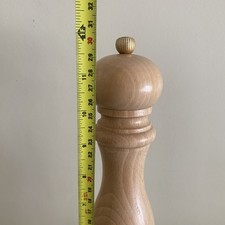 Peugeot Pepper Mill - Beech Wooden grinder tall 12” Freres Lion Paris 