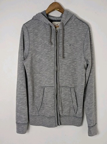 Hollister grey zip hooded - hollister, up