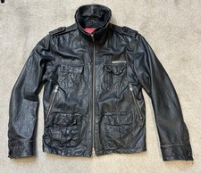 SUPERDRY Black Leather Jacket