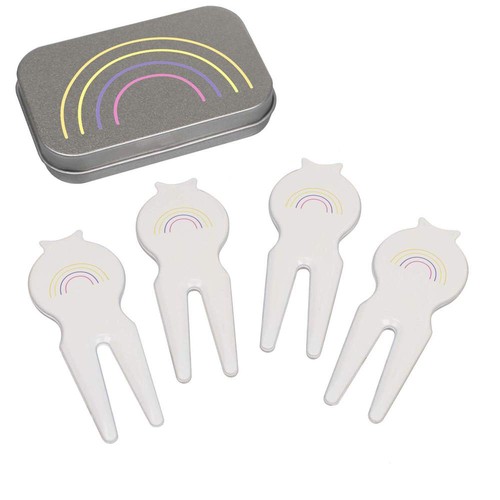 Line rainbow golf divot - 'line, rainbow'
