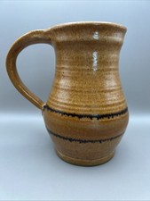Stoneware Vintage Regnum Studio Pottery Jug Bracklesham Bay, Sussex 16 CM High