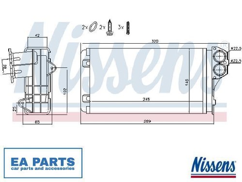 Heat exchanger interior - exchanger,,