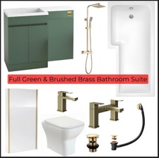 Full bathroom suite green - suite, l