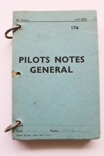 Pilots Notes General, RAF, AP2095 4th. Edition 1948. Partial.