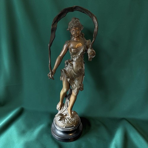 Antique french spelter figure - french,