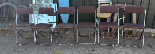Folding metal dining chairs - dining,