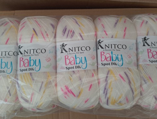 500g knitco baby spot lovely - spot,