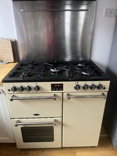 Belling Range Electric And Gas Cooker, Splashboard And Extraction Hood