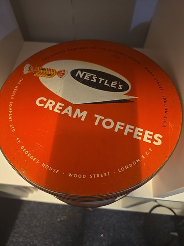 Nestle toffee tin - nestle's,