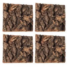  4 Pcs Snake Tank Accessories Turtle Platform Tree Bark Decoration