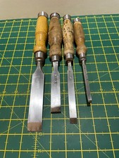 4 NO. GOOD QUALITY GRADUATED MORTICE/FRAMING WOOD CHISELS