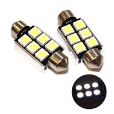 Fits Ford Focus MK1 ST170 White 6-SMD LED 39mm Festoon Number Plate Light Bulbs