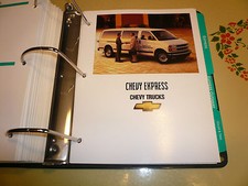 2001 Chevrolet Express Passanger Van Product Portfolio Pages Facts