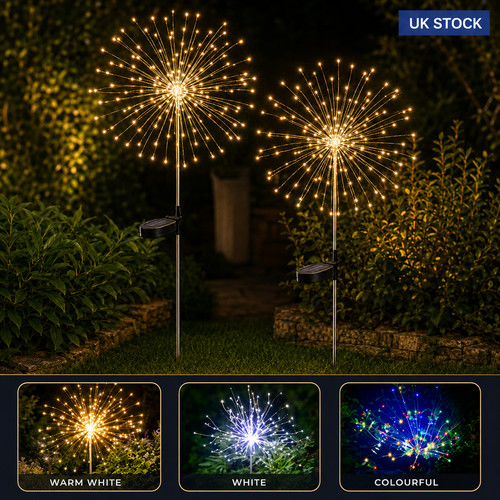 Solar firework garden lights - garden,