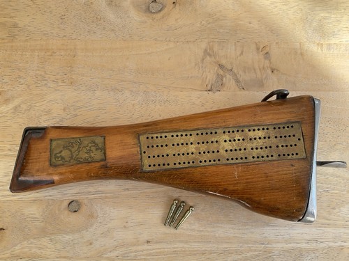 Cribbage board crafted from - from, a