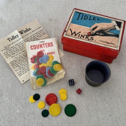 Vintage tiddlywinks game retro - vintage,