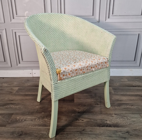 Vintage woven tub chair - tub,