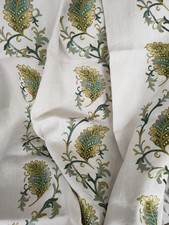 Colefax & Fowler Fabric "Leona" Embroidered Green 1.45 Metres