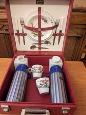 Vintage Red Brexton picnic set