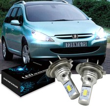 FOR PEUGEOT 307 2000-04 SET 2x H7  LED HEADLIGHT CONVERSION KIT BULBS LIGHTS
