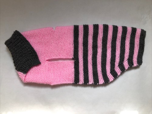 Hand knitted pink - hand,