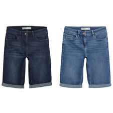 Ladies N@@t PETITE Denim Knee Length Shorts Blue Sizes 6 - 18