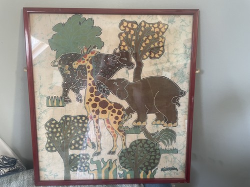 Batik painting safari - painting, of