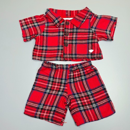 Build bear red tartan - bear,