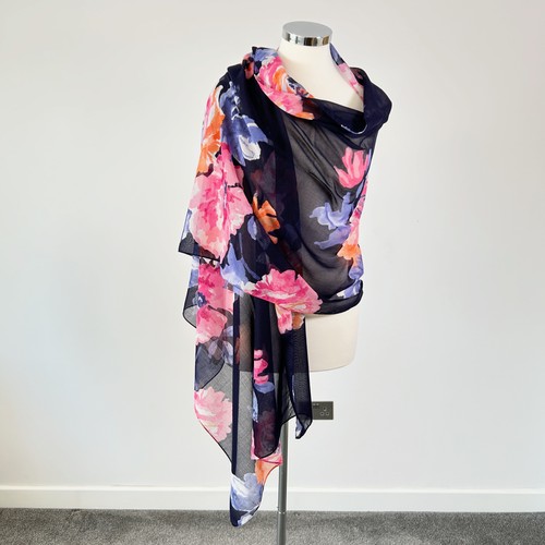 Joules cotton floral scarf - joules,