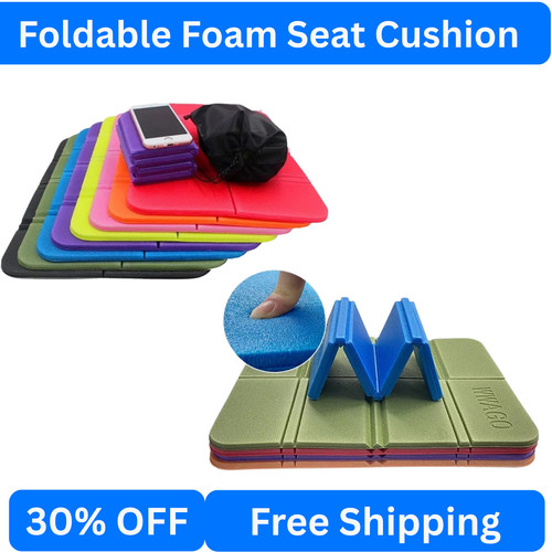 Foldable foam seat cushion - foldable,