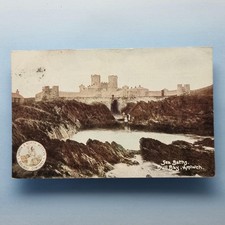 Anglesey Railway L.N.W.R Official Postcard C1905 Wales Sea Baths Bull Bay