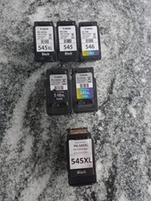 x5 EMPTY Genuine Canon Cartridges  x1- EMPTY Compatible Canon cartridge