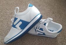 Fila Retro (1990's) Leather Uppers Junior/Unisex/Mens Trainers  White/Blue UK 4.