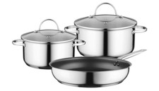 Siemens HZ9SE030 3 Piece Induction Pan Set (2 x Saucepans With Glass Lids and 1