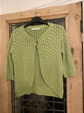 Size 38” 10/12 Lime/ Apple Green Classics Cardigan